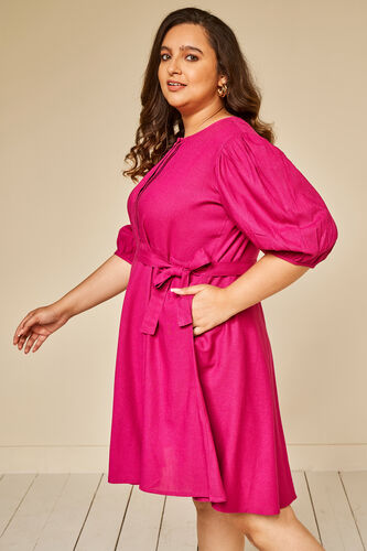 Wine Solid Straight Dress, Wine, image 8